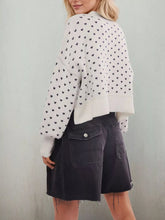 Women's ribbed drop shoulder sweater