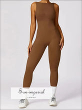 Women's Seamless One-Piece Yoga Jumpsuit - Sun Imperial product photo 13
