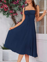 Tie Front A-Line Midi Dress - Sun Imperial (photo 1)