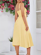 Tie Front A-Line Midi Dress - Sun Imperial (photo 6)