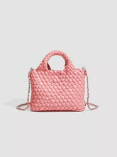 Woven Texture Mini Crossbody Bag with Chain Strap - Sun Imperial product photo 4