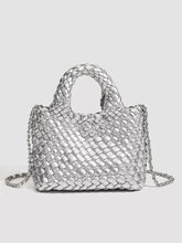 Woven Texture Mini Crossbody Bag with Chain Strap - Sun Imperial product photo 5