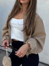 Zip-Up Cropped Bomber Jacket - Sun Imperial product photo 19