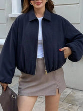 Zip-Up Cropped Bomber Jacket - Sun Imperial product photo 23