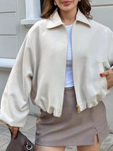 Zip-Up Cropped Bomber Jacket - Sun Imperial product photo 3