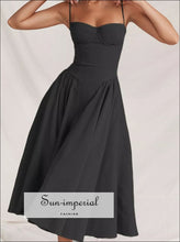 Sweetheart Neck Ruched Midi Dress Sun-Imperial United States
