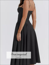 Sweetheart Neck Ruched Midi Dress Sun-Imperial United States