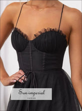 Sweetheart Neck Tulle Midi Dress Sun-Imperial United States