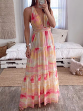 Tie Dye Tiered Maxi Dress - Sun Imperial (photo 1)