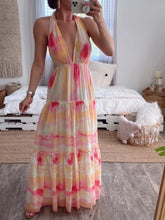 Tie Dye Tiered Maxi Dress - Sun Imperial (photo 3)
