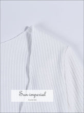 Tie Front Ribbed Cropped Cardigan - Sun Imperial (photo 4)