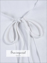 Tie Front Ribbed Cropped Cardigan - Sun Imperial (photo 5)