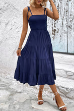 Tie Shoulder Tiered Midi Dress - Sun Imperial (photo 1)
