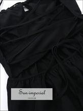 Tiered Lace Up Spaghetti Straps Maxi Dress Sun-Imperial United States