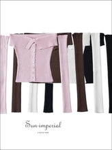Tube Buttoned Cardigan with Removable Sleeves - Sun Imperial (photo 5)