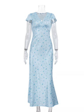 V-Neck Cap Sleeve Maxi Dress - Sun Imperial (photo 4)