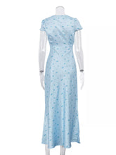 V-Neck Cap Sleeve Maxi Dress - Sun Imperial (photo 5)