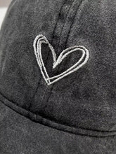 Washed Heart Embroidered Baseball Cap - Sun Imperial (photo 6)