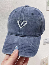Washed Heart Embroidered Baseball Cap - Sun Imperial (photo 9)