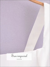 White Square Collar Backless Mini Dress Sun-Imperial United States