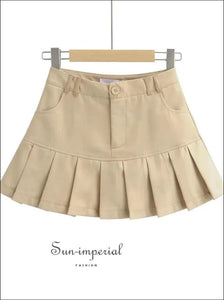 Women’s High Waist Pleated Mini Skirt Sun-Imperial United States