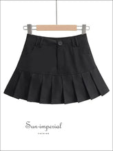 Women’s High Waist Pleated Mini Skirt Sun-Imperial United States