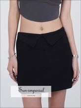 Women’s Short Fold Waist Mini Skirt With Underpants Detail Sun-Imperial United States