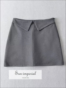 Women’s Short Fold Waist Mini Skirt With Underpants Detail Sun-Imperial United States