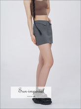 Women’s Short Fold Waist Mini Skirt With Underpants Detail Sun-Imperial United States