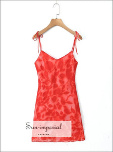 Women’s Light Pink Floral Print Mini Dress Sun - Imperial United States