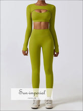 Women’s Sportswear Yoga Set – Fitness Bra Crop Top & Leggings Workout Outfit (2/3pcs) athletic wear women, fitness crop top set, gym