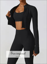 Women’s Sportswear Yoga Set – Fitness Bra Crop Top & Leggings Workout Outfit (2/3pcs) athletic wear women, fitness crop top set, gym