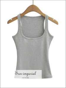 Women’s Square Neck Tank Top Sun - Imperial United States