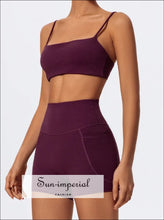 Women’s Two-piece Gym Workout Set – Sports Bra & Shorts Yoga activewear set women, gym wear nylon spandex sportswear, quick dry workout