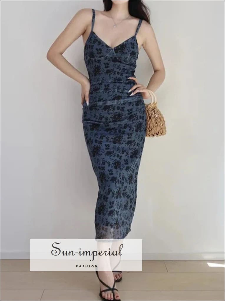 strappy mesh midi dress Sun-imperial