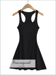 Women’s Skater Mini Dress With Open Back Sun-Imperial United States