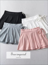 Women’s Sporty Wrap Mini Skirt With Under Shorts And Side Split Detail Sun-Imperial United States