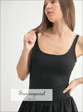 Women’s Black Bubble Active Mini Dress Ship from USA, Sun-Imperial United States