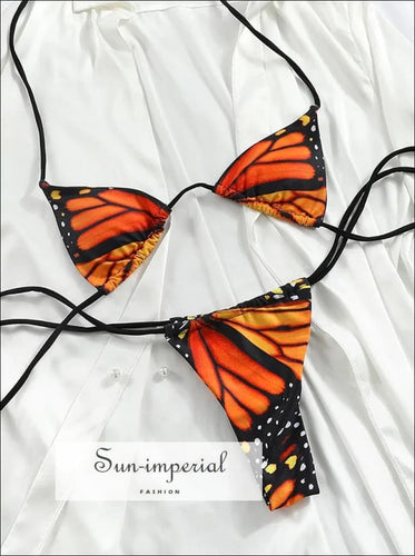 Women’s Butterfly Print Bikini Set Sun-Imperial United States