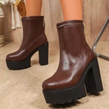 Women's Chunky Platform High-Heel Ankle Boots - product photo 4