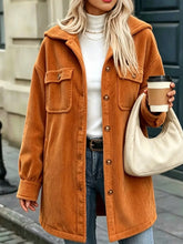 Women's Corduroy Button-Front Pocket Jacket - product photo 25