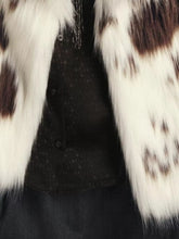 Women's Cow-Print Faux Fur Statement Coat - product photo 2