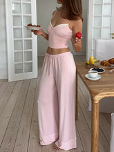 Women's Cropped Cami & Wide-Leg Pants Lounge Set - product photo 4