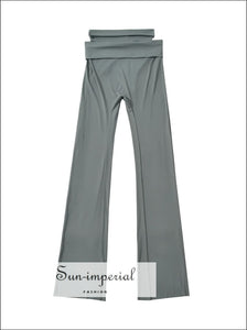 Women’s Cut Out Waist Starchy Flare Pants Sun-Imperial United States