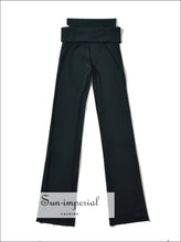 Women’s Cut Out Waist Starchy Flare Pants Sun-Imperial United States