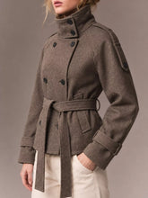Women's Double-Breasted Belted Lined Coat - product photo 6