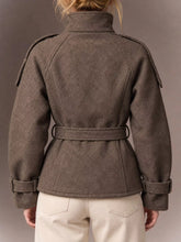 Women's Double-Breasted Belted Lined Coat - product photo 7