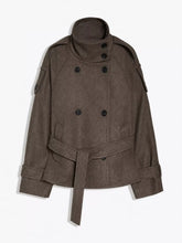 Women's Double-Breasted Belted Lined Coat - product photo 8