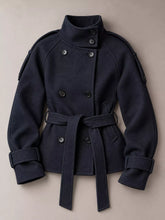 Women's Double-Breasted Belted Lined Coat - product photo 15