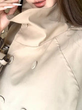 Women's Double-Breasted Stand-Collar Trench Jacket - product photo 2